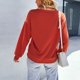 thumbnail image 3 of Camisas de manga larga para mujer, sudadera holgada con cuello redondo, jersey informal para uso diario, 3 of 8