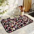 thumbnail image 3 of Washable Rubber Daisy Cute Floral Dish Drying Mats for Kitchen Counter Home Large Coffee Bar Pad Accessories and Decor for Utensils Stemware 19.5''x12'', 3 of 7