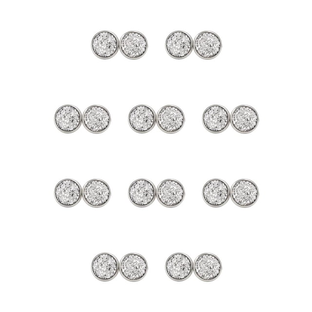Pendientes Gotas Jumpingount Joyas Anti Sensibilidad Incrustaciones de diamantes de imitación Rosa Verde