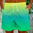 thumbnail image 4 of ZCFZJW Mens Swim Trunks Quick Dry Ombre Board Shorts with Pockets, Tie Dye Gradient Print Breathable Surf Beach Shorts Swimwear Bathing Suits Multicolor#04 L, 4 of 9