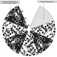 thumbnail image 4 of FlareFable 30" Nightmare Before Christmas Tree Skirt Mats, Novelty Skull Christmas Tree Skirts, Catroon Plush Christmas Tree Decorations for Home, Christmas Home Decors for Party Farmhouse (Black), 4 of 14