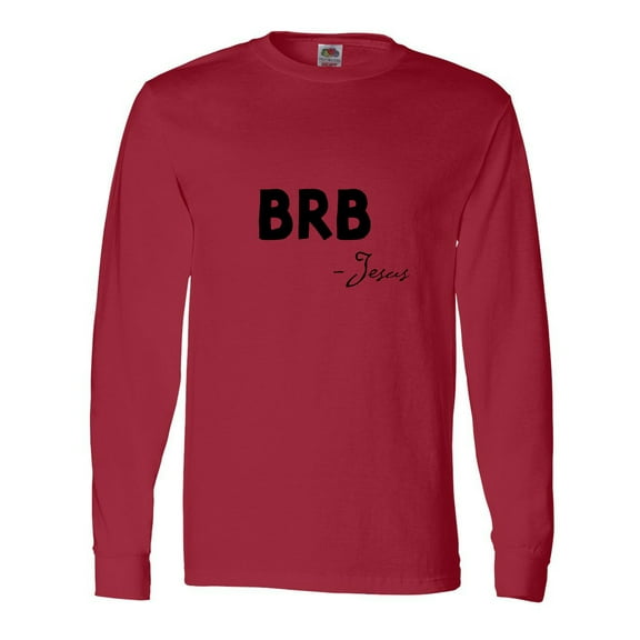 Inktastic Easter Brb Jesus Long Sleeve T-Shirt