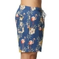 thumbnail image 3 of RFT Rainforest Men's Mesh Lined Quick Drying Swim Trunk, Paradise, True Navy, XL, 3 of 4