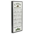 thumbnail image 3 of Stupell Industries Fun Rustic Cabin Rules Signs and Rules Painting Black Framed Art Print Wall Art, 13 x 30, 3 of 8