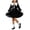 Black, variant on Girls Princess Sweater Dresses Long Sleeve Fall Winter Cute Ruffle Knitted Dress Elegant School Party Outfits Pink, Size 3 Y