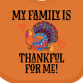 thumbnail image 4 of Inktastic Thanksgiving Turkey Family is Thankful for Me Boys or Girls Baby Bib, 4 of 4