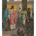 thumbnail image 2 of Harris, Jones & Co 15x17 Black Ornate Wood Framed Double Matted Museum Art Print Titled - Christ's First Miracle (1891), 2 of 5
