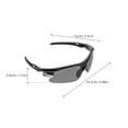 thumbnail image 2 of OUNONA 2 Pcs Lunettes de Soleil Coupe-Vent Grises pour Hommes Cyclisme Randonnée Activités Extérieures, 2 of 8