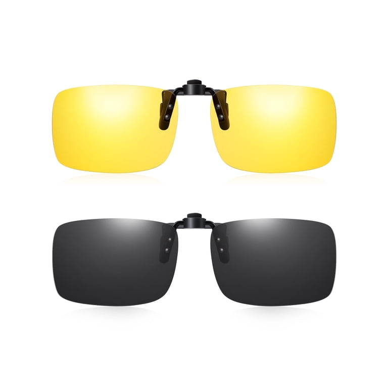 Tinhao Day & Night Clip-On Sunglasses, 2-Pair Set photo 1