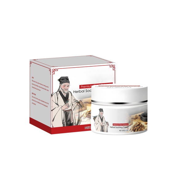 Alvantor Herbal Soothing Cream for Dry Itchy Skin, Gentle Moisturizing Relief Cream for Redness & Irritation, 1oz