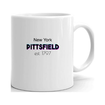 

Tri Color Pittsfield New York Ceramic Dishwasher And Microwave Safe Mug By Undefined Gifts