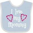 thumbnail image 3 of Inktastic I Love My Mommy- Hearts Boys or Girls Baby Bib, 3 of 4
