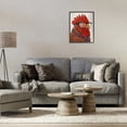 thumbnail image 2 of Stupell Industries Trendy Rooster with Tie Animals Painting Black Framed Art Print Wall Art, 16 x 20, 2 of 8