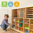 thumbnail image 6 of ECR4Kids Multi-Section Mobile Tray Cabinet and 15 Scoop Front Bins, Classroom Furniture, Natural, 6 of 9