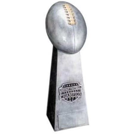 Fantasy Football Champion Trophy - Gold or Silver Tower/Engraved FFL Champion Award - 11.5 or 16 Inch Tall - Customize Now