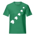 thumbnail image 4 of Bowake T-Shirt Trèfle de la Saint-Patrick pour Femmes Col Rond Imprimé Trèfle Tee Décontracté Manches Courtes Festival T-Shirts, 4 of 7