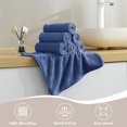 thumbnail image 2 of Jessy Home 12 Pack Navy Washcloths for Bathroom 13x13 Inch Ultra Soft Hand Face Towels, 2 of 7