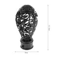 thumbnail image 2 of deevoka 2X 28mm Aluminum Alloy Curtain Rod Cap Drapery Pole Finials 2-Black, 2 of 6