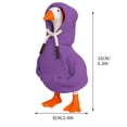 thumbnail image 6 of Vggrvlo 7 Inch Desk Goose Outfits Mini Porch Goose Purple Hoodies Valentine's Day Decorations Tabletop Goose Valentine's Day Costume, 6 of 6