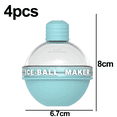 thumbnail image 2 of 4 piezas bombilla bola de hielo bandeja de hielo molde para cubitos de hielo tipo bombilla [azul cielo], 2 of 5