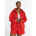 thumbnail image 2 of Athletic Works Women's and Women's Plus Full Zip Fleece Hoodie, Sizes XS-4X, 2 of 7