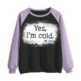 thumbnail image 5 of Chandails à Capuchon de Mode pour Femmes 2023 T-shirt Imprimé Manches Longues Blouse Col Rond Hauts Décontractés Chandail en Molleton 50 % de Rabais Liquidation Costumes Halloween/noël, 5 of 5