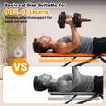 thumbnail image 3 of EDTara Foldable Adjustable Workout Bench, Multiple Angle Weight Bench With Heavy Duty Steel Frame, High Density Padding, Ideal for Full Body Strength Training At Home, 3 of 9