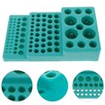 thumbnail image 2 of Shisuyan 2pcs Universal Plastic Test Tube Rack Trapezoidal Centrifuge Tube Holder For 4-28mm Diameter Tubes Multi-Slots Centrifuge Tube Stand For Laboratory Use, 2 of 9