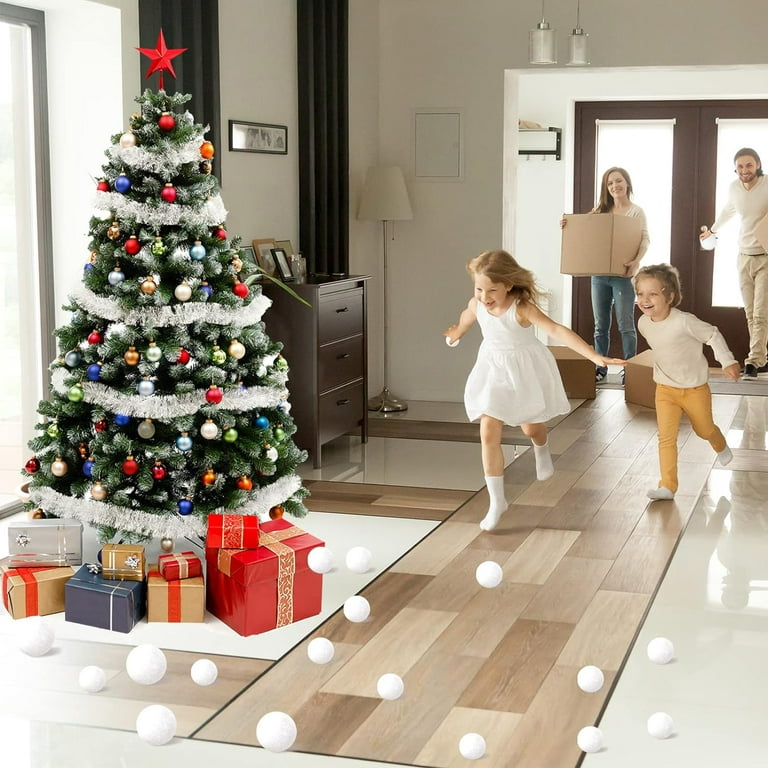 White Plush Indoor Snowballs Fight Christmas Decoration - China Indoor Snow  Balls and Fake Snowballs price