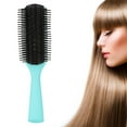 thumbnail image 4 of Hair Brush, 9 Rows Simple Operation Detachable Comb Teeth Detangling Brush Durable Handle Design  For Hairdressing Salon For Home, 4 of 8