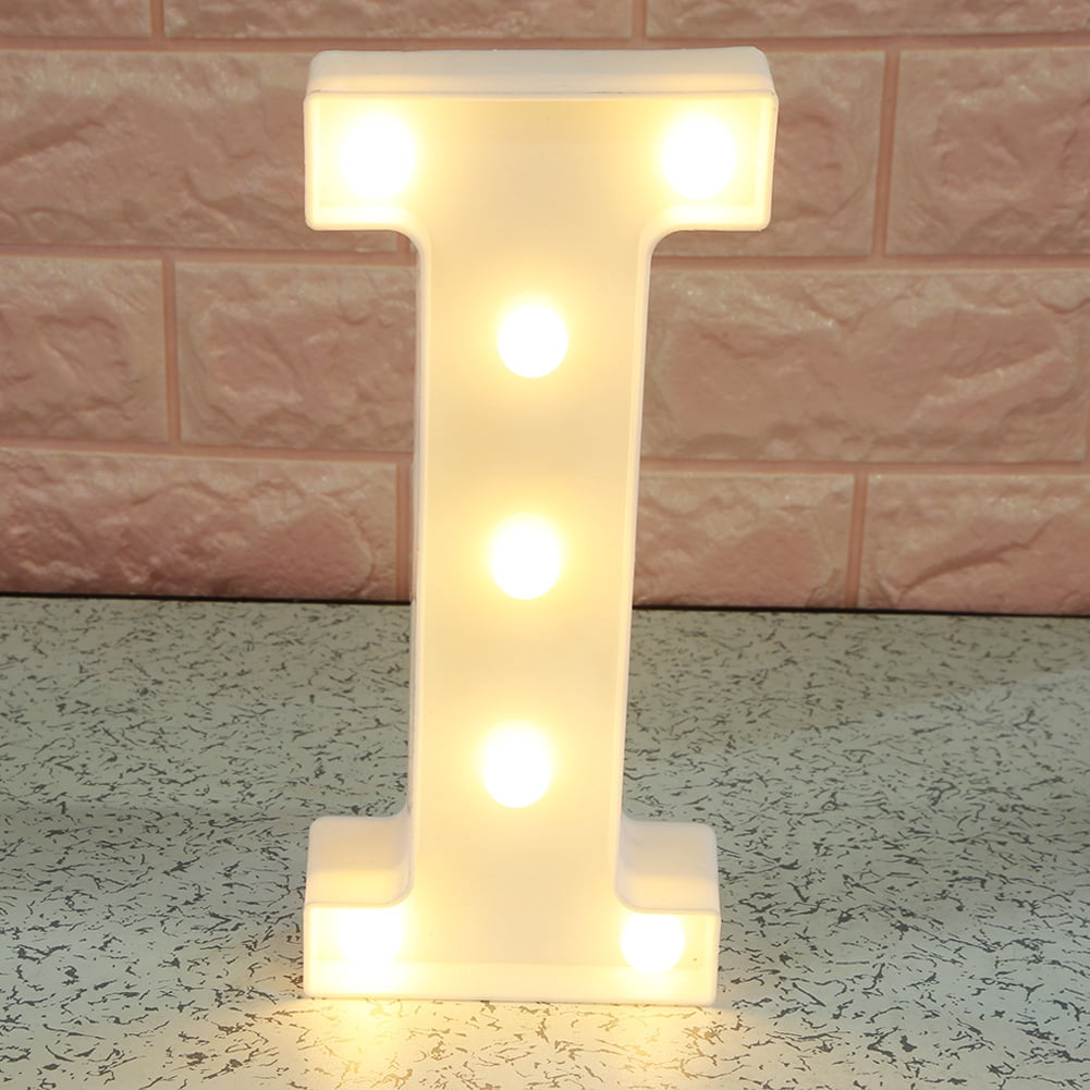 Letras LED AUSAYE Alfabeto | Luz Decorativa Blanca Cálida | 22 Cm Altura | Para Fiestas, Bodas, Hogar