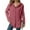 Pink, variant on WMTBSRSW Womens Soft Ribbed Knit Hoodie Sweaters Casual Button Down Long Sleeve Shirts Lightweight Cozy Fall Texture Tunic Tops Blue Small