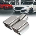 thumbnail image 2 of Unique Bargains Vehicles Car 62mm Square Slant Tip Stainless Steel Exhaust Muffler Tail Pipe, 2 of 4