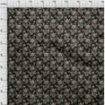 thumbnail image 4 of oneOone Polyester Spandex Black Fabric Floral Sewing Craft Projects Fabric Prints By Yard 56 Inch Wide, 4 of 5