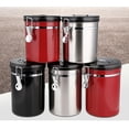 thumbnail image 2 of Tarro de almacenamiento de acero inoxidable, tarro de café, carrito de té, tarros de almacenamiento de alimentos, caja , 1.5L Baoblaze Frasco de recipiente, 2 of 4