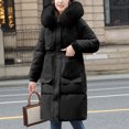 thumbnail image 2 of Vedolay Parkas for Women Long Sleeve Button Down Coat Knit Cardigan Coat Black,L, 2 of 2