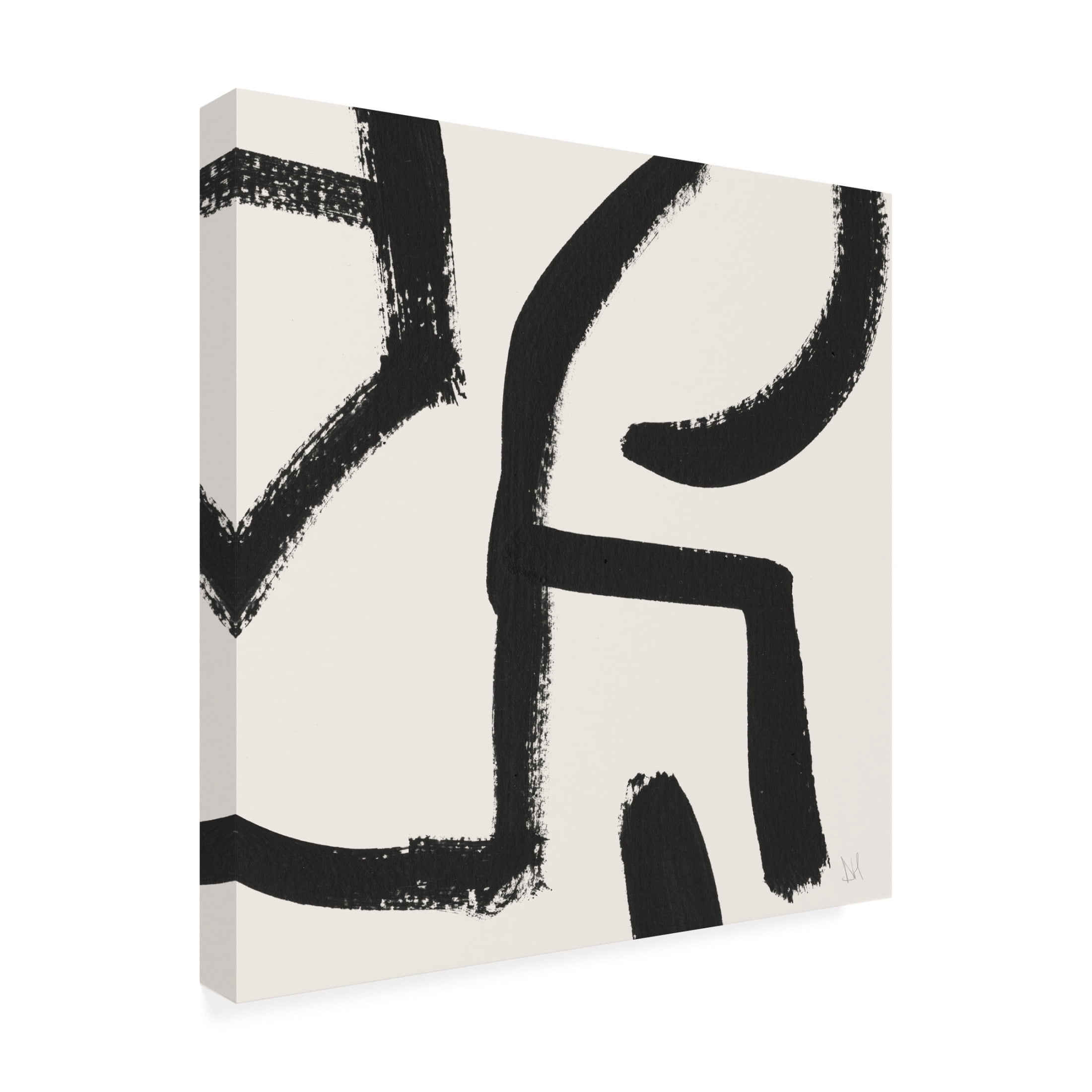 Trademark Fine Art Dan Hobday Curvy Lines No2 Canvas Wall Art