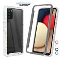 thumbnail image 1 of Galaxy A02S Case, Case Cover for 2021 Samsung Galaxy A02S, Njjex Full-Body Rugged Transparent Clear Back Bumper Case Cover for Samsung Galaxy A02S 6.5" 2021, Not A20S 6.4" -White, 1 of 10
