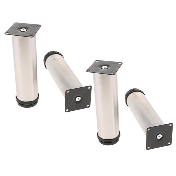 Patas de pedestal para muebles de acero inoxidable, 6-35 cm, 2 pulgadas de diámetro 18 cm