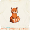 thumbnail image 4 of Inktastic Red Panda T-shirt Girls Toddler Dress, 4 of 5