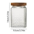 thumbnail image 3 of Vintage Glass Jars With Lids, Airtight Food Storage Containers, Kitchen Canisters For Sugar, Coffee, Tea, Spice, Flour, Candy Cookie, Pasta, Cereal, Cute Decorative Jars, 3 of 9