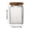 E, variant on Feng Shui Import Vintage Embossed Glass Jar for Kitchen Storage,Airtight Canister with Decorative Design for Pantry,Classic Style Glass Container for Dry Goods