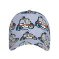 thumbnail image 2 of Naloa Original Classic Low Profile Hat Men Women Baseball Cap Dad Hat Adjustable Unconstructed Police Car Print Cap, 2 of 9