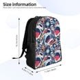 thumbnail image 4 of Disketp cool rock Skull Mochila Unisex de Apertura Lateral Completa, Mochila para Laptop para Escuela, Trabajo y Viajes, 4 of 8