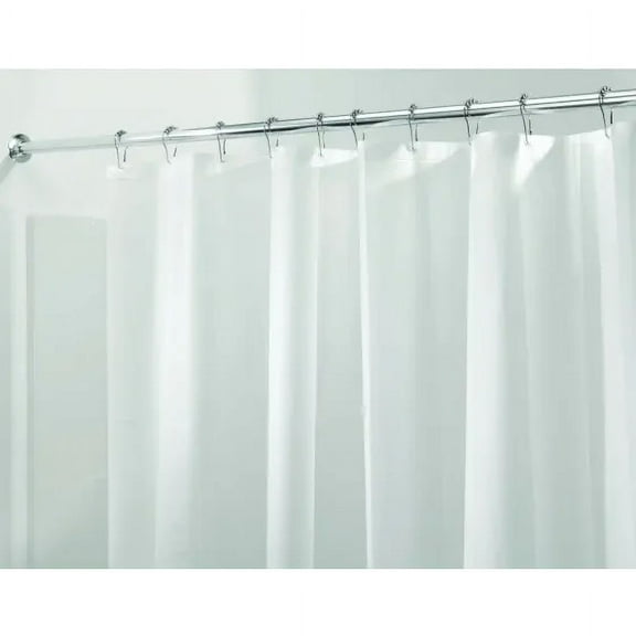 InterDesign 12052 Clear Shower Curtain Liner 100% Polyethylene Vinyl Acetate (PEVA) Mold And Mildew Resistant