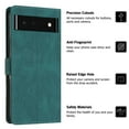 thumbnail image 4 of ELEHOLD for Google Pixel 7A Wallet Case, Flip Folio Case, Card Holders Kickstand Function Magnetic Clasp Shockproof Slim Leather Wallet Case Cover for Google Pixel 7a 6.1" ,Green, 4 of 9