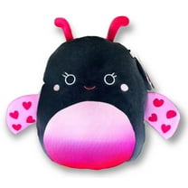 Squishmallows Official Kellytoy Ladee Ladybug Hot Pink, Red and Black 11 Inch Insect Plush