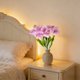 thumbnail image 5 of CaiYueKe Artificial Bellflower Bouquet 7 Stems Fake Flowers Silk Flower Arrangement for Wedding Photography Home Table Decor Vase Filler Centerpiece Party Decoration, 5 of 8