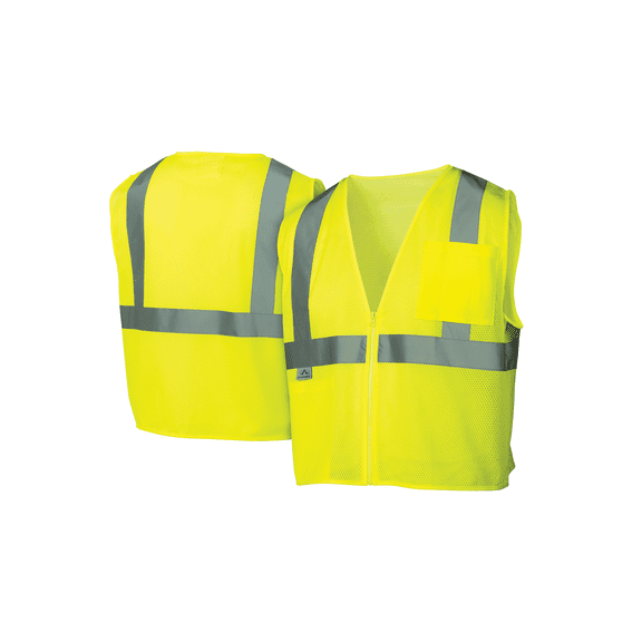 Pyramex Safety - Safety Vest - Hi-Vis Lime - Size Small