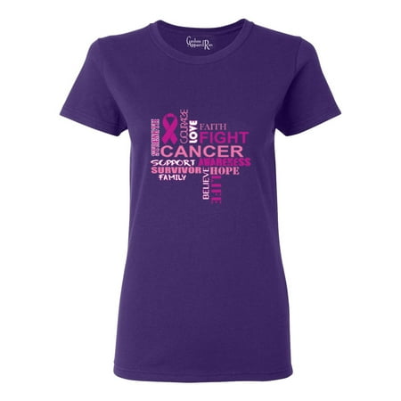 Pink Breast Cancer Awareness Womens T-Shirt